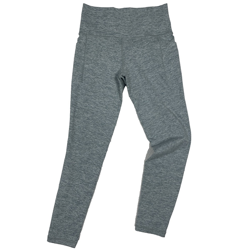 Athleta Salutation Stash Pocket II Softluxe Tight Gray Yoga Leggings Womens S